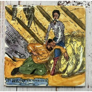 Ceramic Tile Trivet Ceramica Sevilla Spain En Esto Hizo Su Operacion